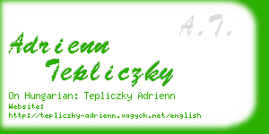 adrienn tepliczky business card